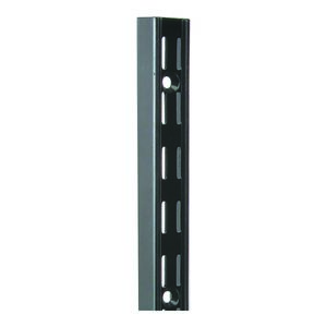 Knape & Vogt Double Track Standard Shelf Support Black 63 x 1-1/16inch Knape & Vogt Double Track Standard Shelf Support Black 63 x 1-1/16inch